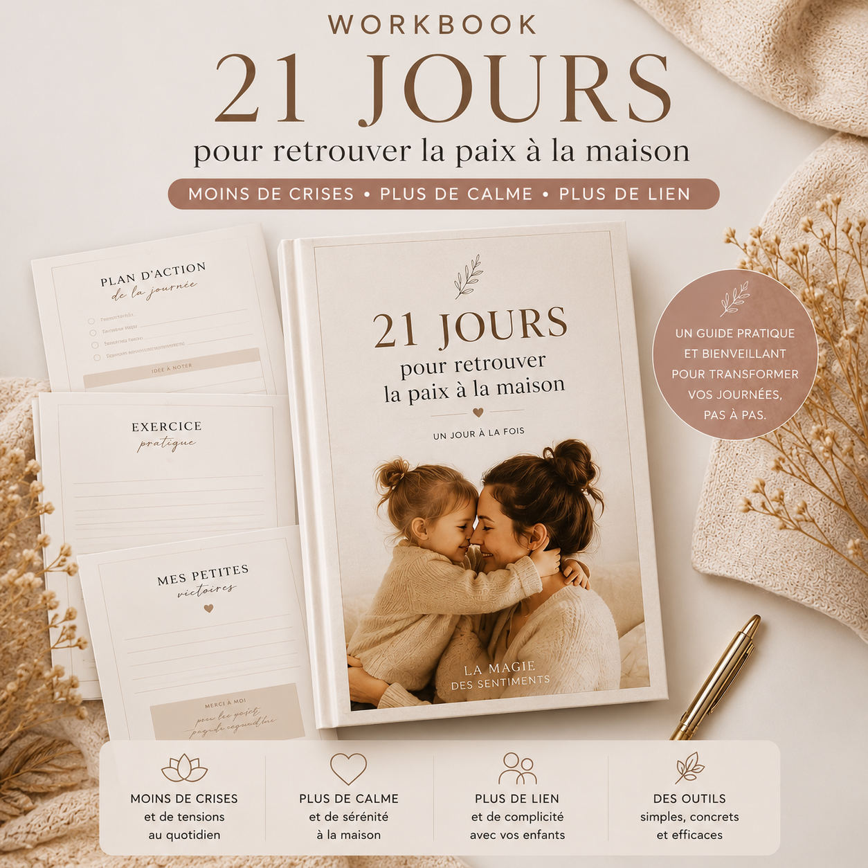 Workbook: 21 jours pour retrouver la paix à la maison